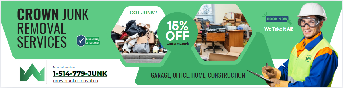 HAVE JUNK YOU NEED REMOVED? Click Here Crown-Junk-Removal-Services-wide-banner